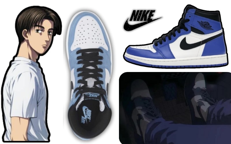 Takumi Fujiwara Initial D Shoes Air Jordan 1